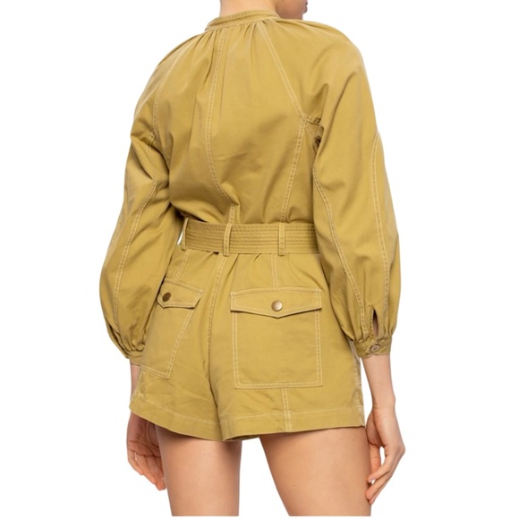 Ulla Johnson Piper Playsuit NWT | Fennel Seed | Size 10 - Picture 3 of 11